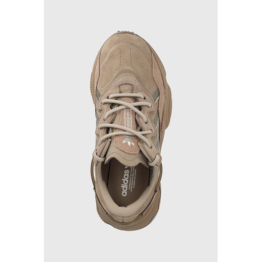 Buty sportowe damskie beżowe Adidas Originals sneakersy zamszowe sznurowane