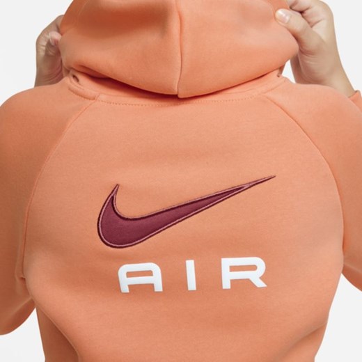 Dzianinowa bluza z kapturem o skróconym kroju dla dużych dzieci (dziewcząt) Nike Nike S Nike poland