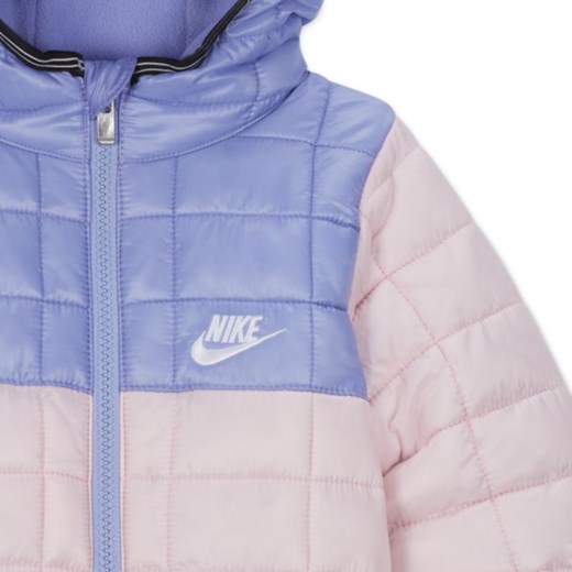 Kombinezon zimowy w kontrastowych kolorach dla niemowląt (12–24 M) Nike - Różowy Nike 24M Nike poland
