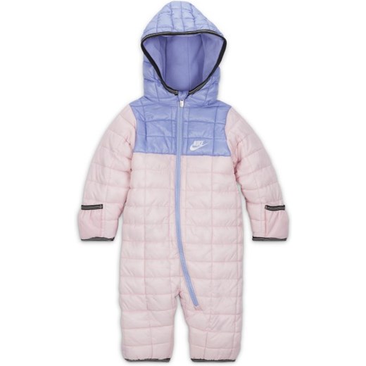 Kombinezon zimowy w kontrastowych kolorach dla niemowląt (3–6 M) Nike - Różowy Nike 3-6M Nike poland