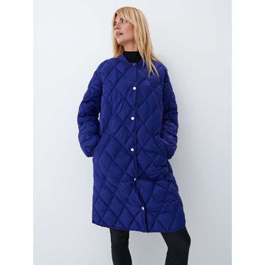 Mohito - Pikowany płaszcz - Niebieski Mohito 36 Mohito