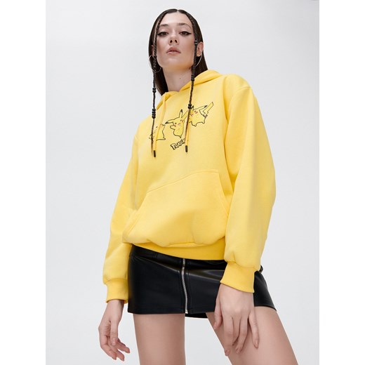 Cropp - Bluza z kapturem Pokémon - Żółty Cropp S Cropp