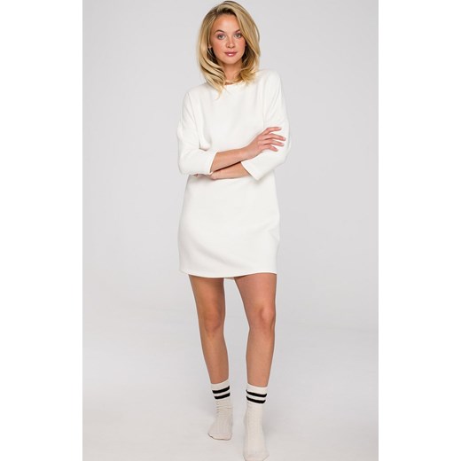 Sukienka homewear w kolorze białym LA130, Kolor biały, Rozmiar L, LaLupa Lalupa S Primodo