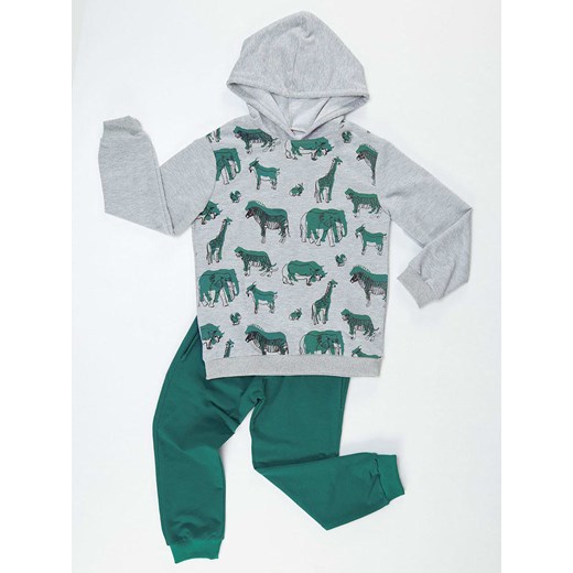 2-częściowy zestaw w kolorze szaro-zielonym Deno Kids 122 okazyjna cena Limango Polska