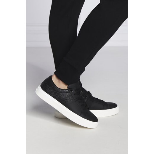 Calvin Klein Skórzane trampki LOW TOP LACE UP Calvin Klein 44 okazja Gomez Fashion Store