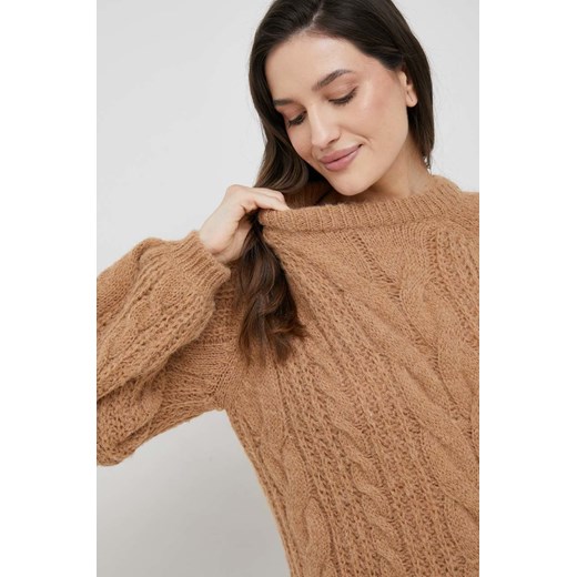 Vero Moda sweter damski kolor beżowy Vero Moda M ANSWEAR.com