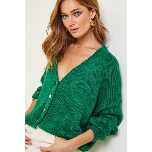 Kardigan "Forza" w kolorze zielonym Joséfine S wyprzedaż Limango Polska