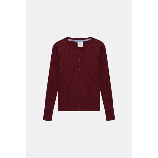 GAP Kardigan - Bordowy - Dziewczynka - 116-122 CM(122CM) Gap 128-134 CM(134CM) wyprzedaż Halfprice
