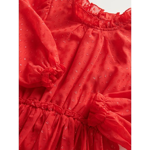 Reserved - Sukienka z długim rękawem - Czerwony Reserved 134 (8 lat) Reserved