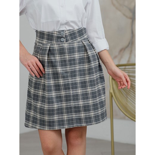 Mini spódnica w kratę Azuri ze sklepu Eye For Fashion w kategorii Spódnice - zdjęcie 146986271