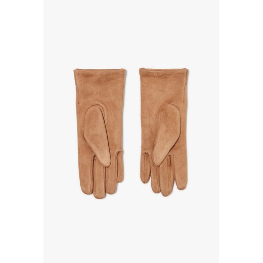Rękawiczki ze wstawką z ekologicznej skóry ze sklepu Moodo.pl w kategorii Rękawiczki damskie - zdjęcie 146986361