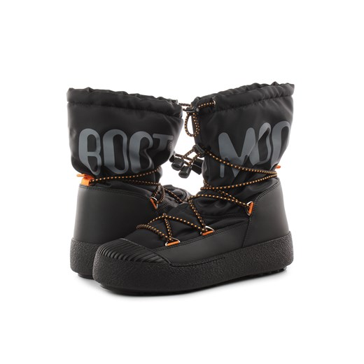 Buty zimowe męskie Moon Boot wiązane czarne sportowe 