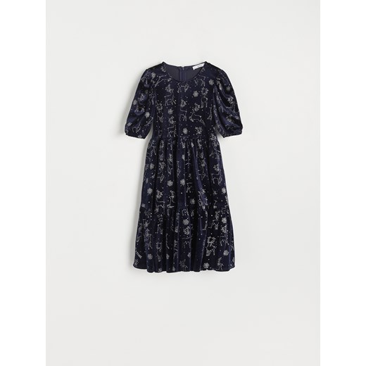 Reserved - Sukienka z krótkim rękawem - Niebieski Reserved 134 (8 lat) Reserved