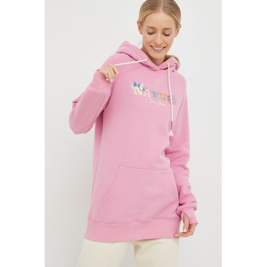 Femi Stories bluza Till damska kolor różowy z kapturem z aplikacją Femi Stories M ANSWEAR.com