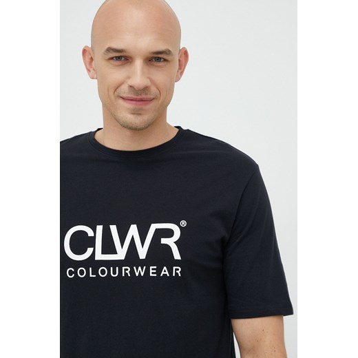 Colourwear t-shirt bawełniany kolor czarny z nadrukiem Colourwear S ANSWEAR.com