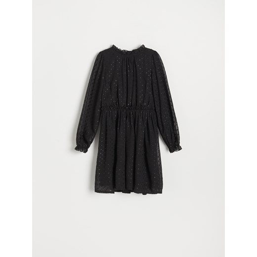 Reserved - Sukienka z długim rękawem - Czarny Reserved 146 (10 lat) Reserved