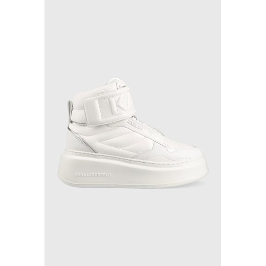 Karl Lagerfeld sneakersy skórzane ANAKAPRI KL63555 kolor biały ze sklepu ANSWEAR.com w kategorii Buty sportowe damskie - zdjęcie 147046562