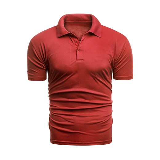 koszulka polo Eutex02 - czerwona ze sklepu Risardi w kategorii T-shirty męskie - zdjęcie 147078224
