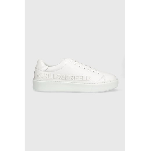 Karl Lagerfeld sneakersy skórzane MAXI KUP KL52225 kolor biały ze sklepu ANSWEAR.com w kategorii Trampki męskie - zdjęcie 147080684