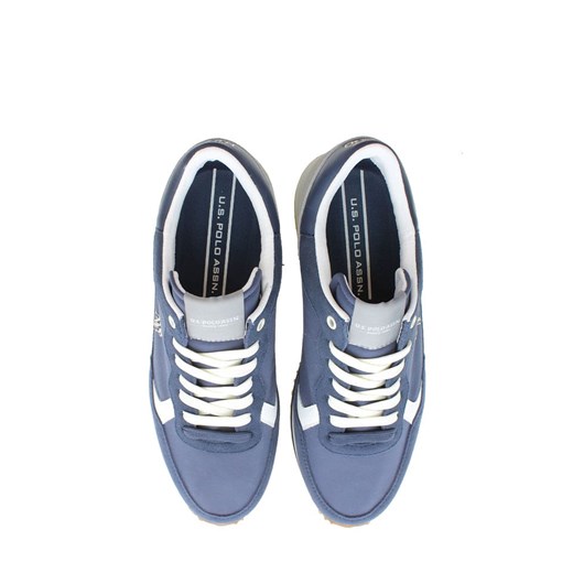 Skórzane sneakersy "Cleef" w kolorze niebiesko-szarym 45 wyprzedaż Limango Polska