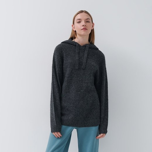 Sweter z kapturem oversize - Szary House XS/S House wyprzedaż