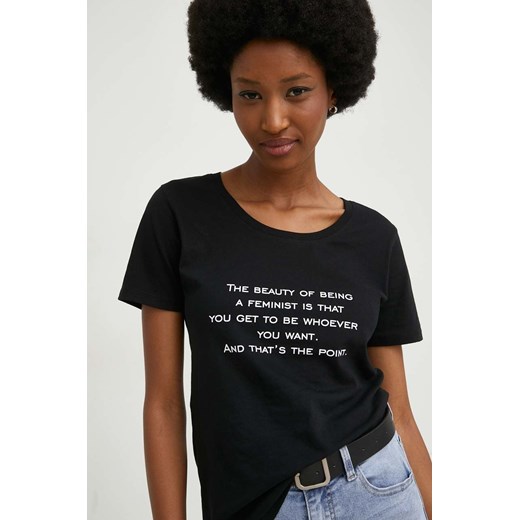Answear Lab t-shirt bawełniany kolor czarny Answear Lab L ANSWEAR.com