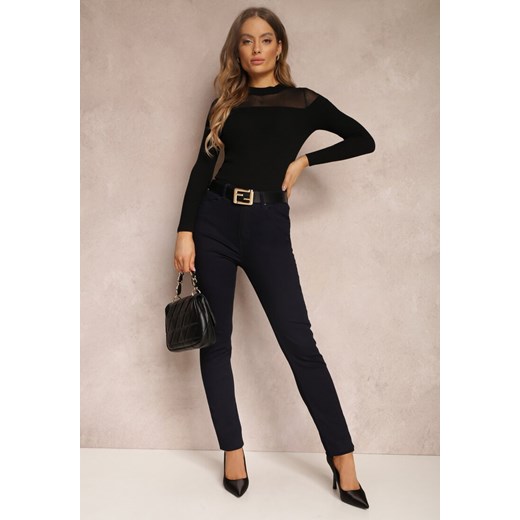 Granatowe Spodnie Skinny Klematis Renee XL promocja Renee odzież