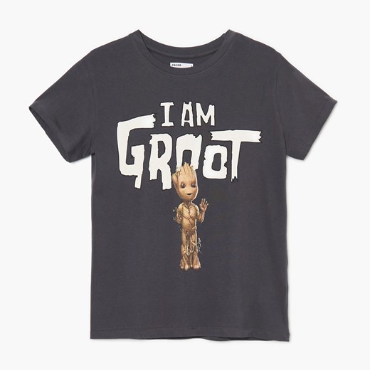 Cropp - T-shirt oversize Groot - Szary Cropp S Cropp