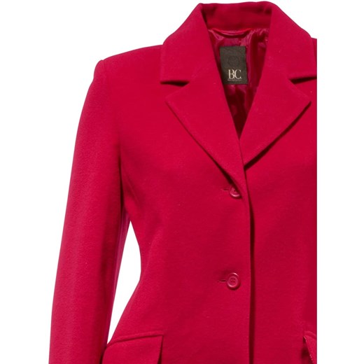 Wełniany płaszcz w kolorze czerwonym Heine 48 wyprzedaż Limango Polska
