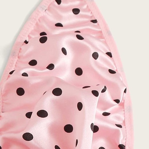 Jednoczęściowa piżama damska w kropki - Różowy / S ze sklepu Lovita.pl w kategorii Piżamy damskie - zdjęcie 147231194