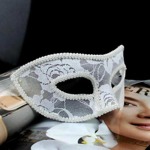 Koronkowa maska na oczy - Czarny / Uniwersalny ze sklepu Lovita.pl w kategorii Akcesoria do bielizny - zdjęcie 147232050