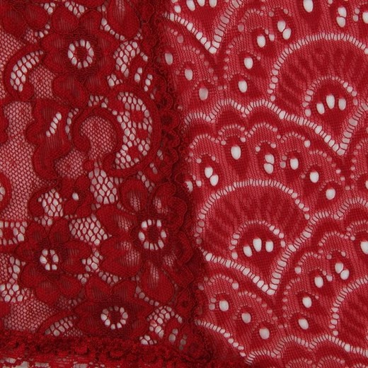 Body koronkowe z kokardą w talii - Czerwony / M/L ze sklepu Maybella.pl w kategorii Body damskie - zdjęcie 147235491