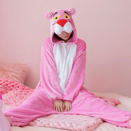 Onesie strój różowej pantery - Różowy / S Maybella S okazja Maybella.pl