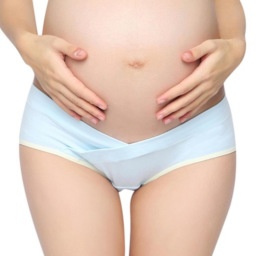 Figi ciążowe - Beżowy / L ze sklepu Maybella.pl w kategorii Bielizna ciążowa - zdjęcie 147238204