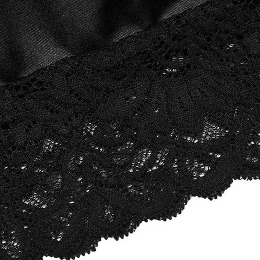 Koszula nocna duże rozmiary - Czarny / S ze sklepu Maybella.pl w kategorii Koszule nocne - zdjęcie 147241144