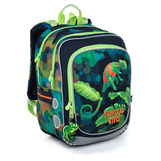 Plecak szkolny z kameleonem Topgal ENDY 22055 ze sklepu Topgal w kategorii Plecaki dla dzieci - zdjęcie 147265060