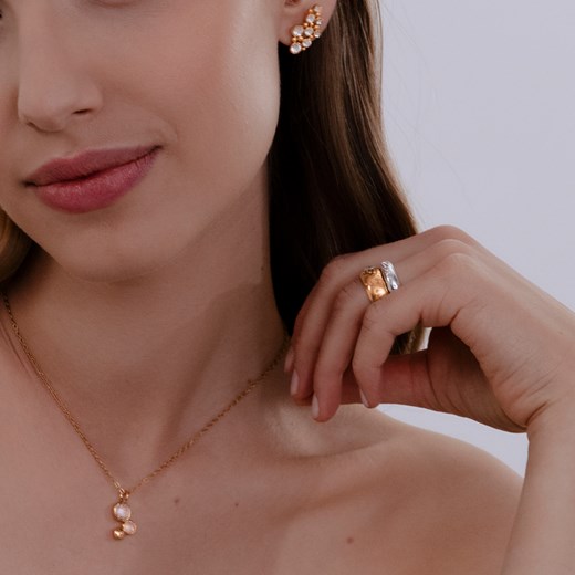Naszyjnik Sparkling 2 pozłacany Lilou One size Lilou