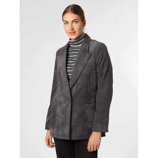 Esprit Collection Blezer damski Kobiety Sztruks szary jednolity ze sklepu vangraaf w kategorii Marynarki damskie - zdjęcie 147345200