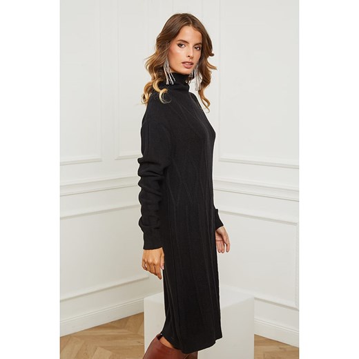 Sukienka dzianinowa "Bernie" w kolorze czarnym So Cachemire XL okazja Limango Polska