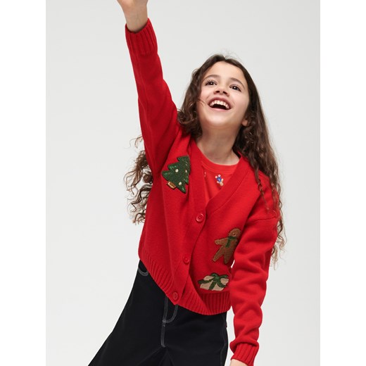 Sinsay - Sweter świąteczny - Czerwony Sinsay 152 Sinsay