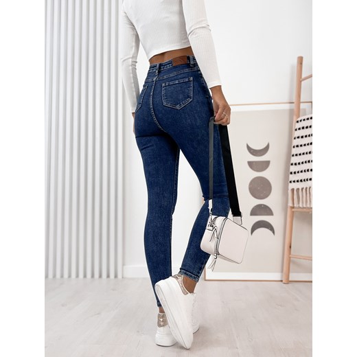 Jeansy damskie Ubra niebieskie casual