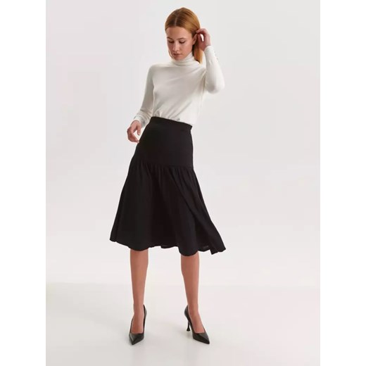 Dzianinowa, plisowana spódnica midi ze sklepu Top Secret w kategorii Spódnice - zdjęcie 147437563