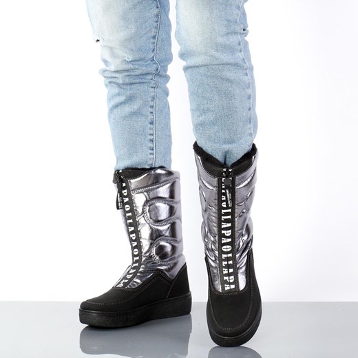 Srebrne śniegowce damskie PAOLLA 2532 Suzana 40 promocja suzana.pl