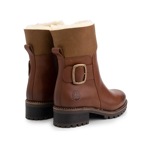 Skórzane botki "Gyre" w kolorze jasnobrązowym Travelin' 41 okazja Limango Polska