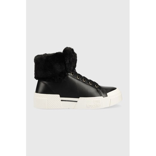 Love Moschino sneakersy damskie kolor czarny ze sklepu ANSWEAR.com w kategorii Trampki damskie - zdjęcie 147488423