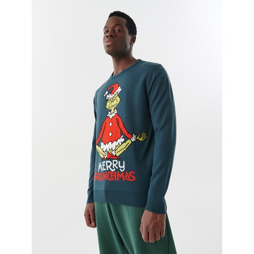 Cropp - Sweter świąteczny Grinch - Zielony Cropp M Cropp