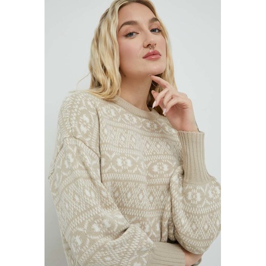 Only sweter damski kolor beżowy S ANSWEAR.com