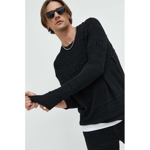 Hollister Co. sweter męski kolor czarny lekki ze sklepu ANSWEAR.com w kategorii Swetry męskie - zdjęcie 147526014