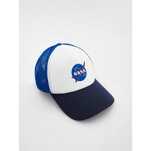 Reserved - Czapka z daszkiem NASA - Niebieski Reserved ONE SIZE Reserved wyprzedaż