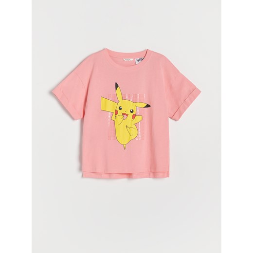 Reserved - T-shirt Pokémon - Różowy Reserved 140 (9 lat) Reserved